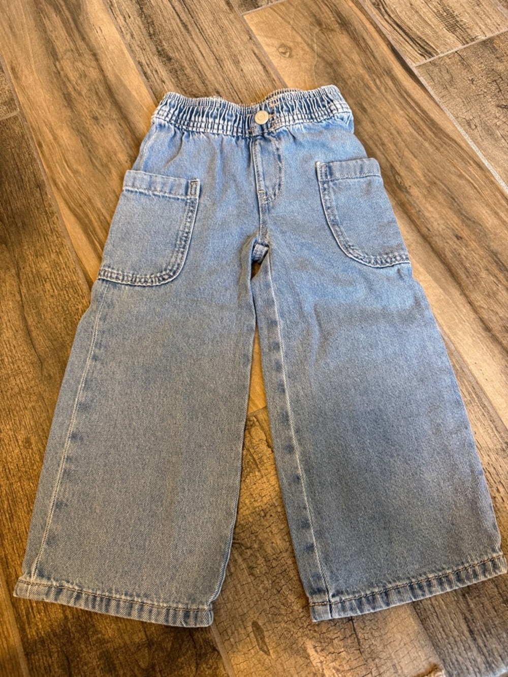 Old Navy Light Blue Wide-Leg Kids Jeans